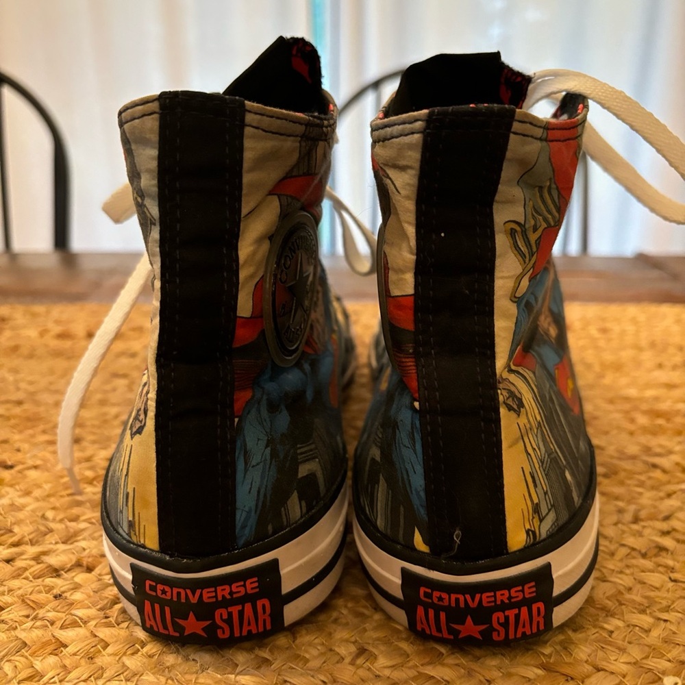 Converse Chuck Taylor All Star High Top DC Comics Superman Men 8 Women 10 - Picture 3 of 8